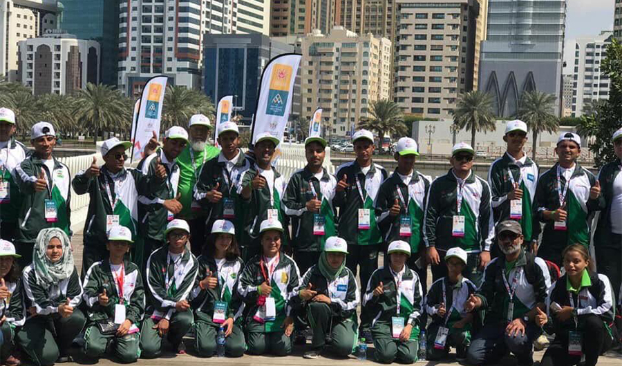 Pakistan’s Special Olympic team arrives in United Arab Emirates (UAE)- (Photo Courtesy – UAE Embassy in Islamabad)