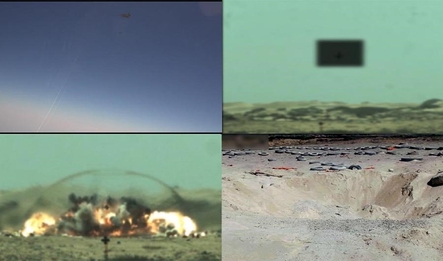 Pakistan Air Force successfully test fired indigenously developed extended range smart weapon from JF-17 multi role fighter aircraft on 12 March 2019. (Photo shared by Pakistan Air Force)