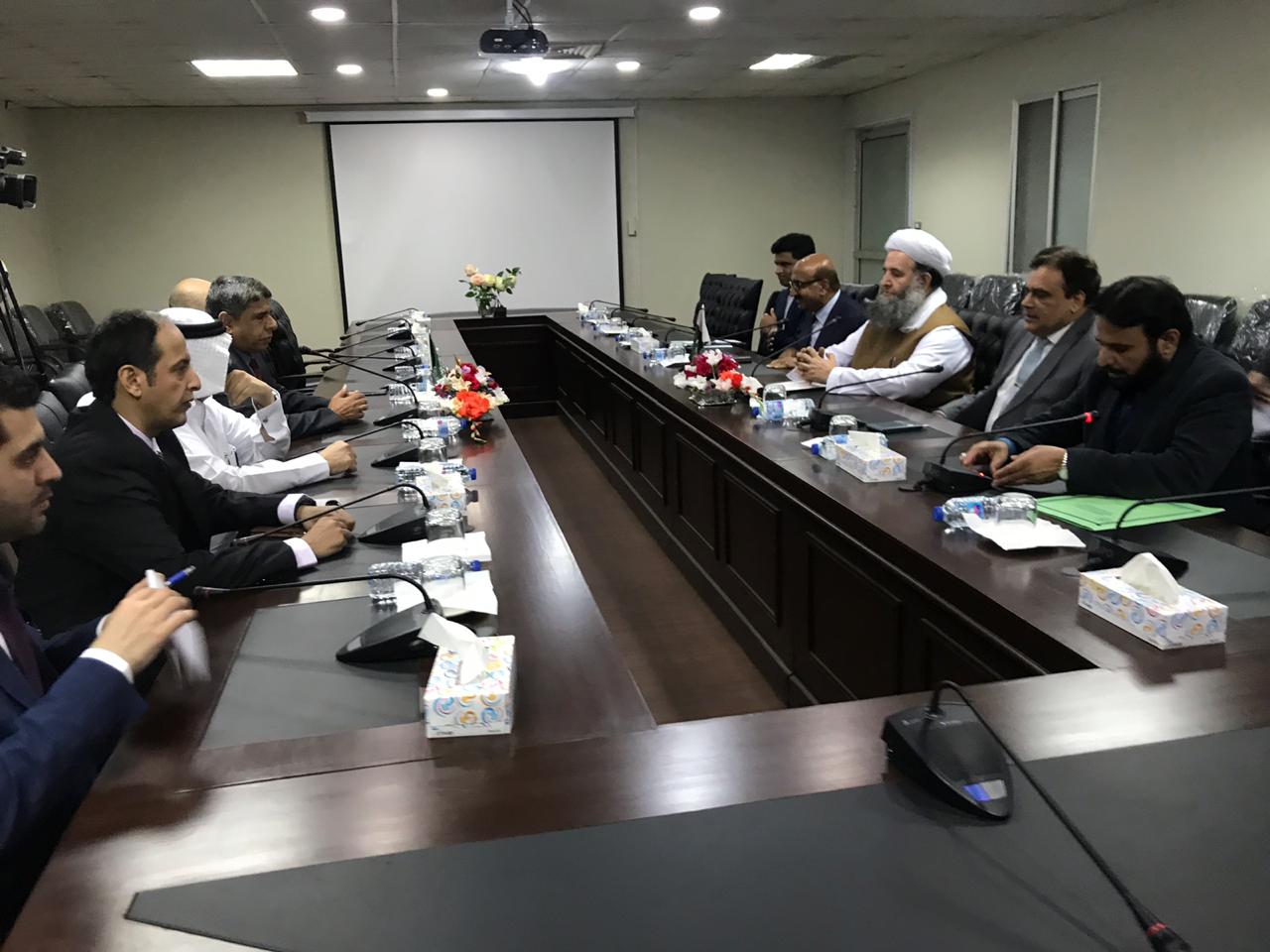 Saudi delegation of immigration officials met with Pakistan’s Minister for Religious Affairs Noor-ul-Haq Qadri in Islamabad on April 1, 2019 – (Photo by Pakistan Ministry for Religious Affairs)