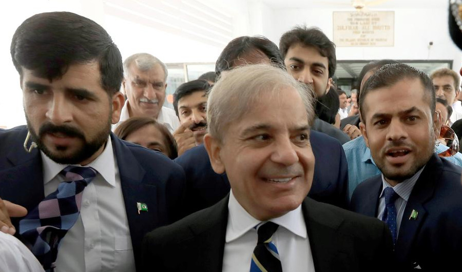 FILE PHOTO: Shehbaz Sharif, brother of ex-prime minister Nawaz Sharif, and leader of Pakistan Muslim League - Nawaz (PML-N) leaves after attending the oath taking ceremony of the newly elected members of the National Assembly (Lower House of Parliament) at the Parliament house in Islamabad, Pakistan August 13, 2018. (REUTERS)