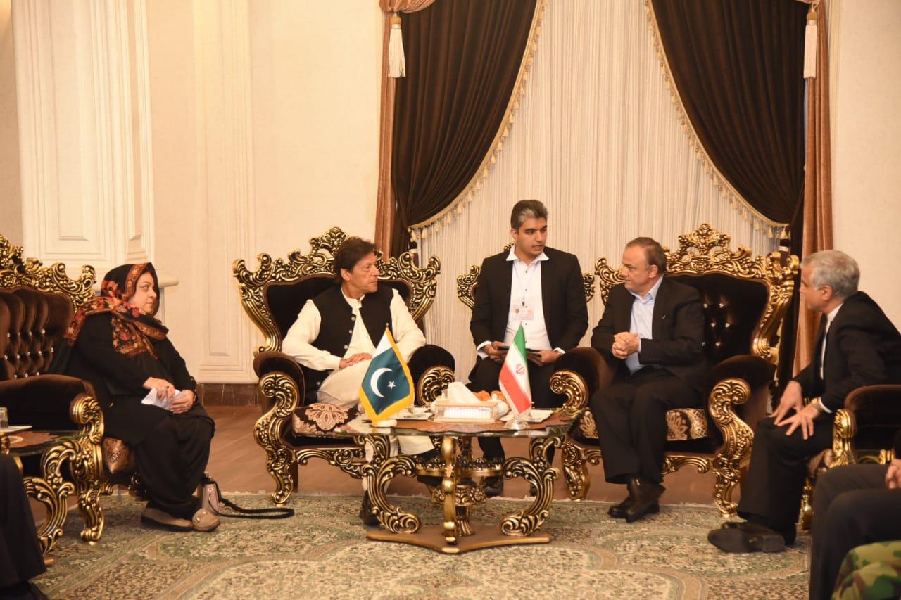 Prime Minister Imran Khan arrived in Mashhad on Sunday and spent some time with officials in that city. (Prime Minister's Office)