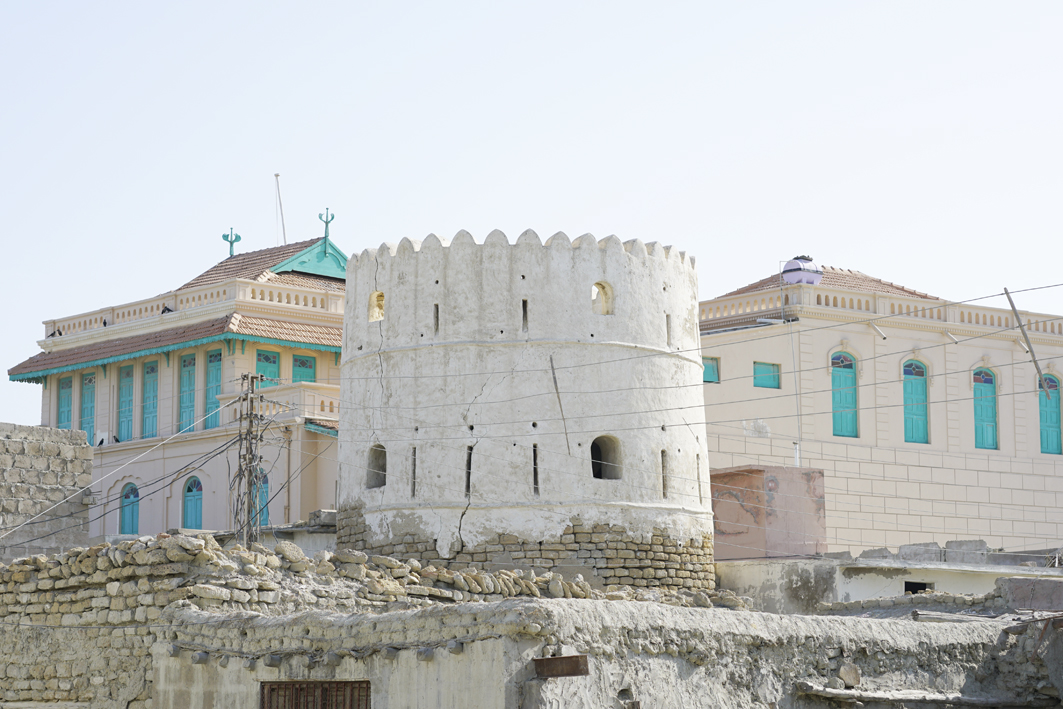 In this photograph taken on April 23, 2019, an Omani fort used for keeping inmates can be seen near Shahi Bazaar in Gwadar city (AN Photo by Hassam Lashkari)