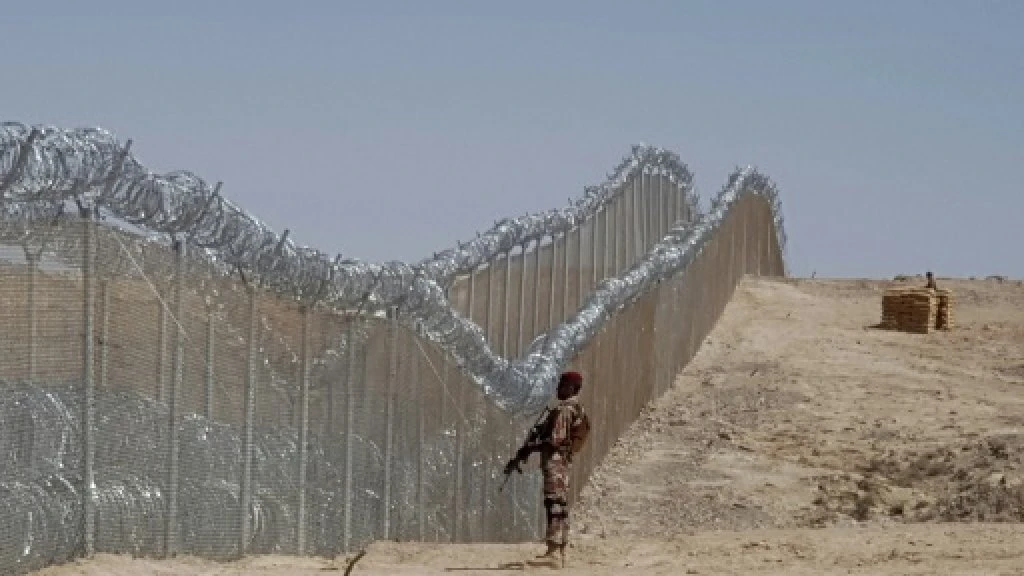 A fence along the Pakistan-Iran border is being built officials say. One is already in place on the Pakistan-Afghan border AFP/File