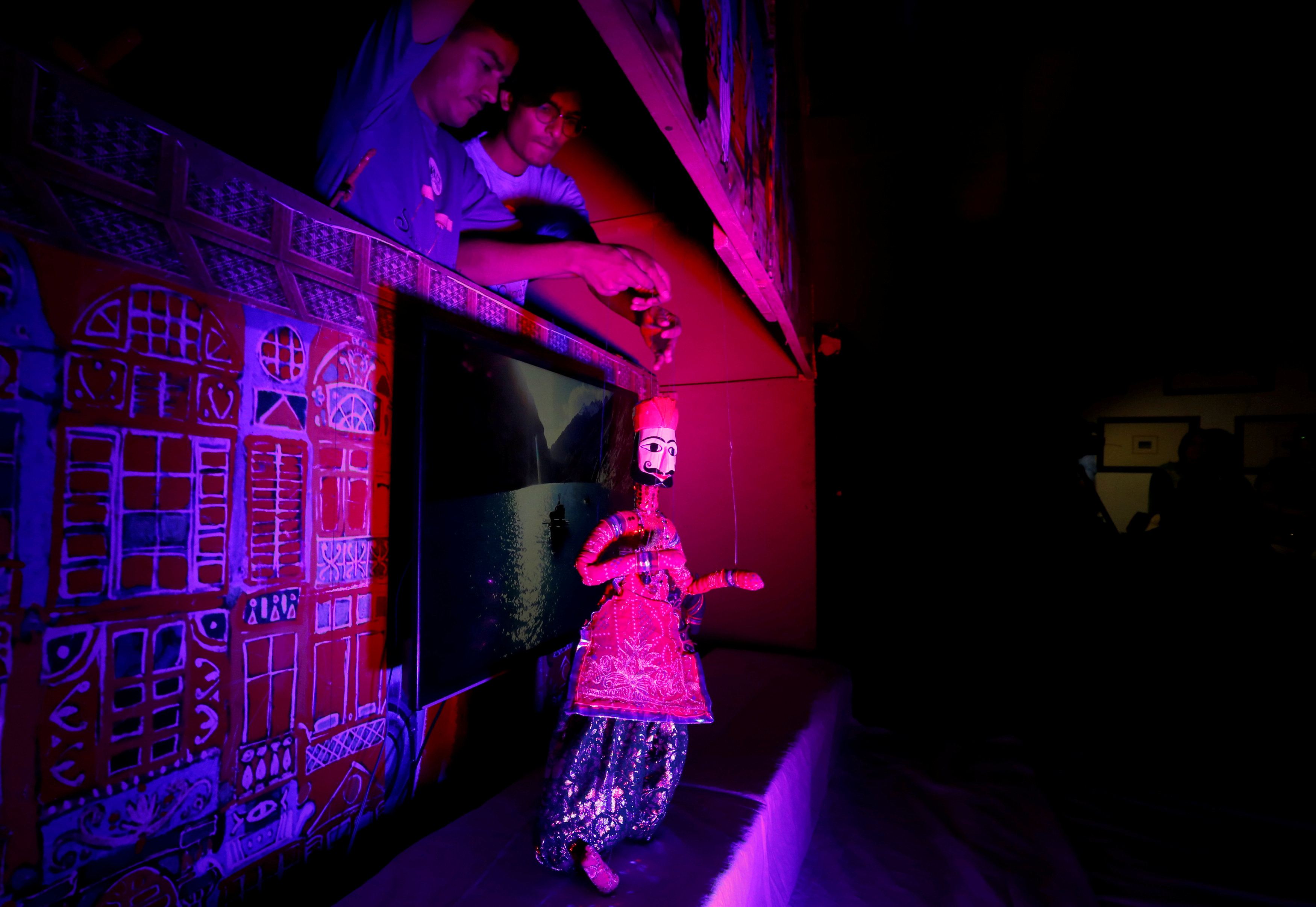 FILE PHOTO: Artists play a string puppet during a show in a puppet theater in Karachi, Pakistan, December 2, 2016. (REUTERS)