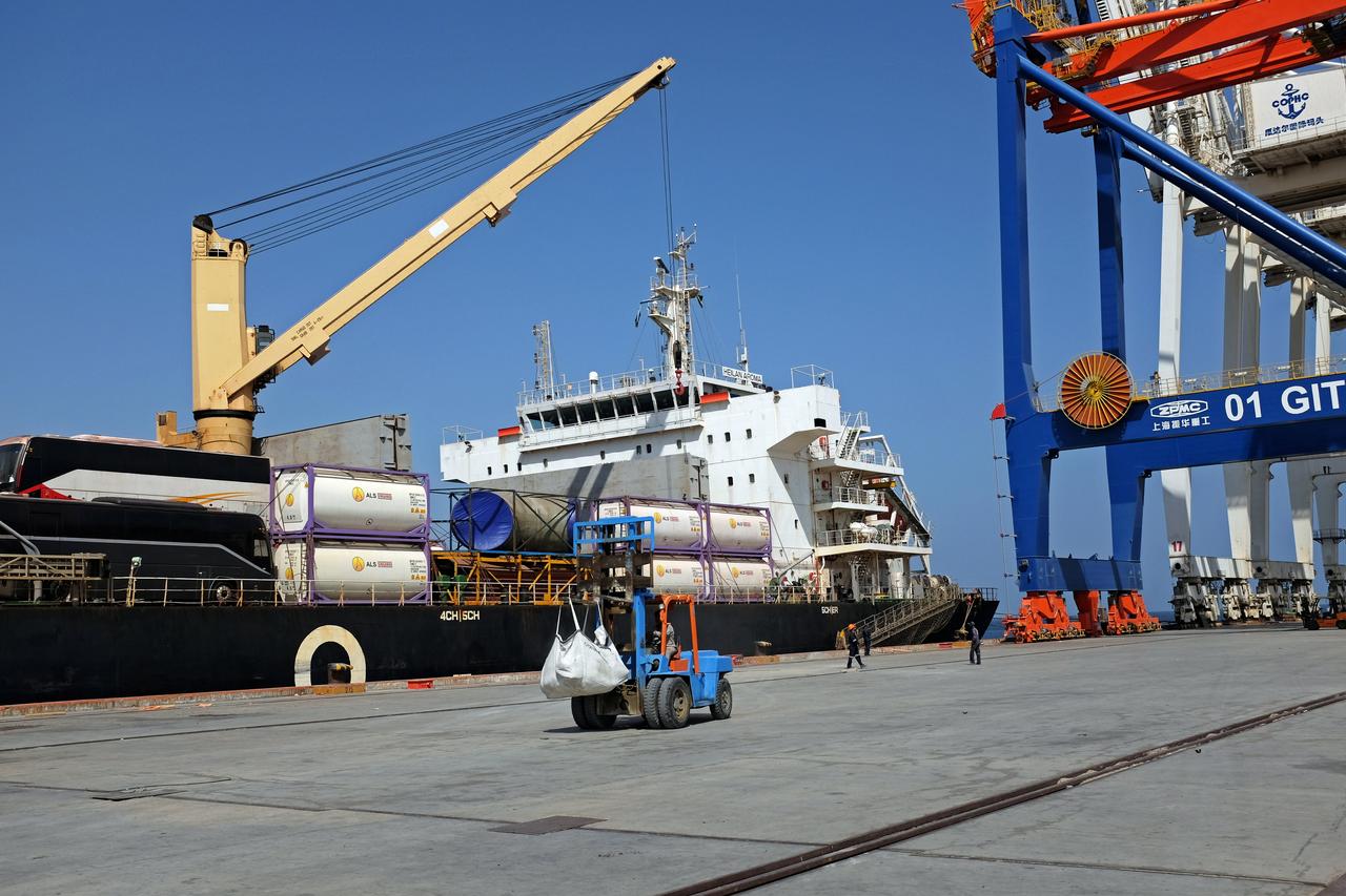A view of the strategic Gwadar port in southwestern Pakistan on October 4, 2017. The port is part of a $62 billion corridor of energy and infrastructure projects China is building in Pakistan.(REUTERS)