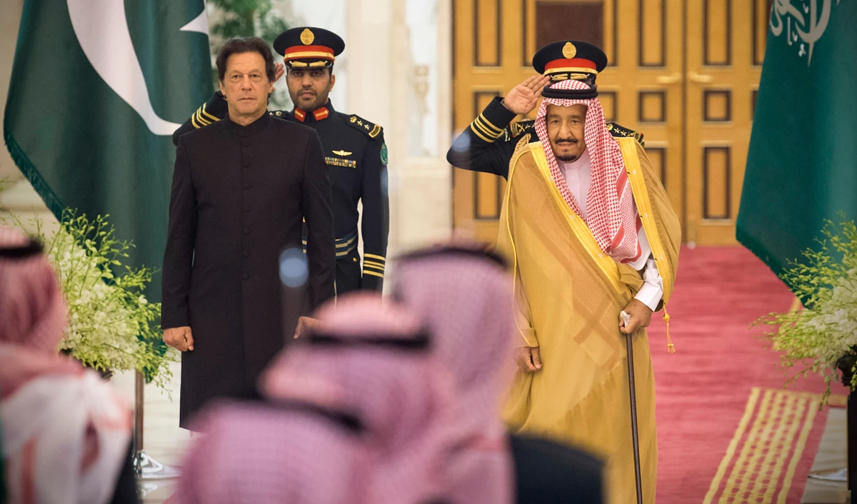 Prime Minister Imran Khan will lead a delegation from Pakistan for the 14th edition of the Organization of Islamic Cooperation’s (OIC) summit in Makkah, Saudi Arabia on Friday. (Handout/Center for International Communication (CIC) via AFP)