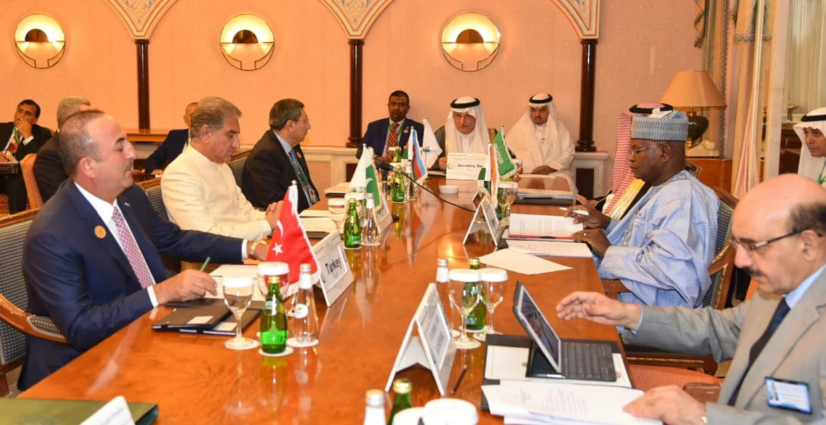 Foreign Minister Shah Mahmood Qureshi attends the OIC Contact Group on Kashmir in Jeddah on May 29, 2019. (Photo – Pakistan Foreign Office)
