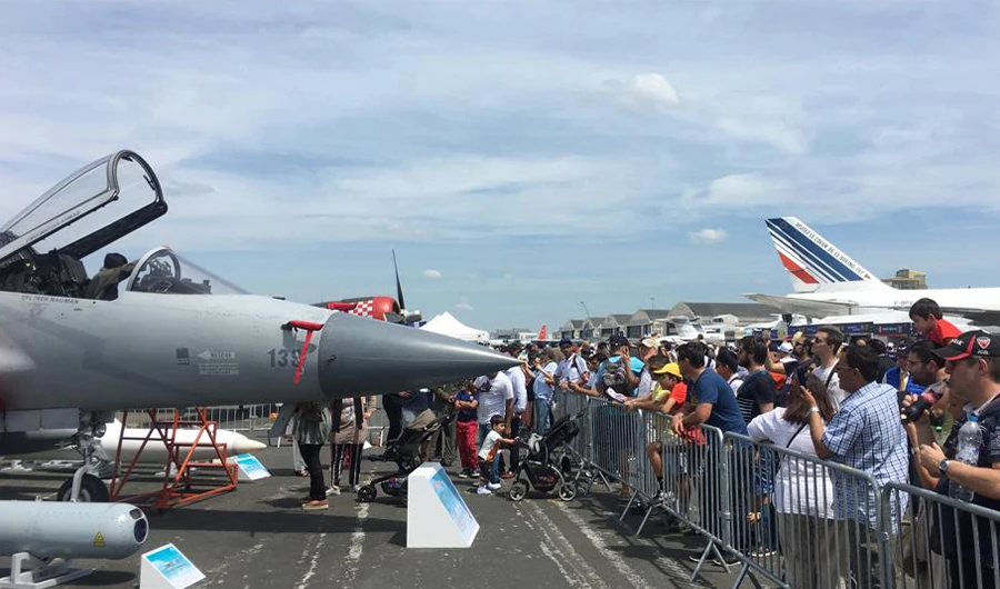JF-17 Thunder from the Pakistan Air Force (PAF) was displayed at the 53rd International Paris Air Show held at Le Bourget Airport near Paris, France, June 23, 2019. The JF-17 Thunder was jointly developed by China and Pakistan. (PAF)