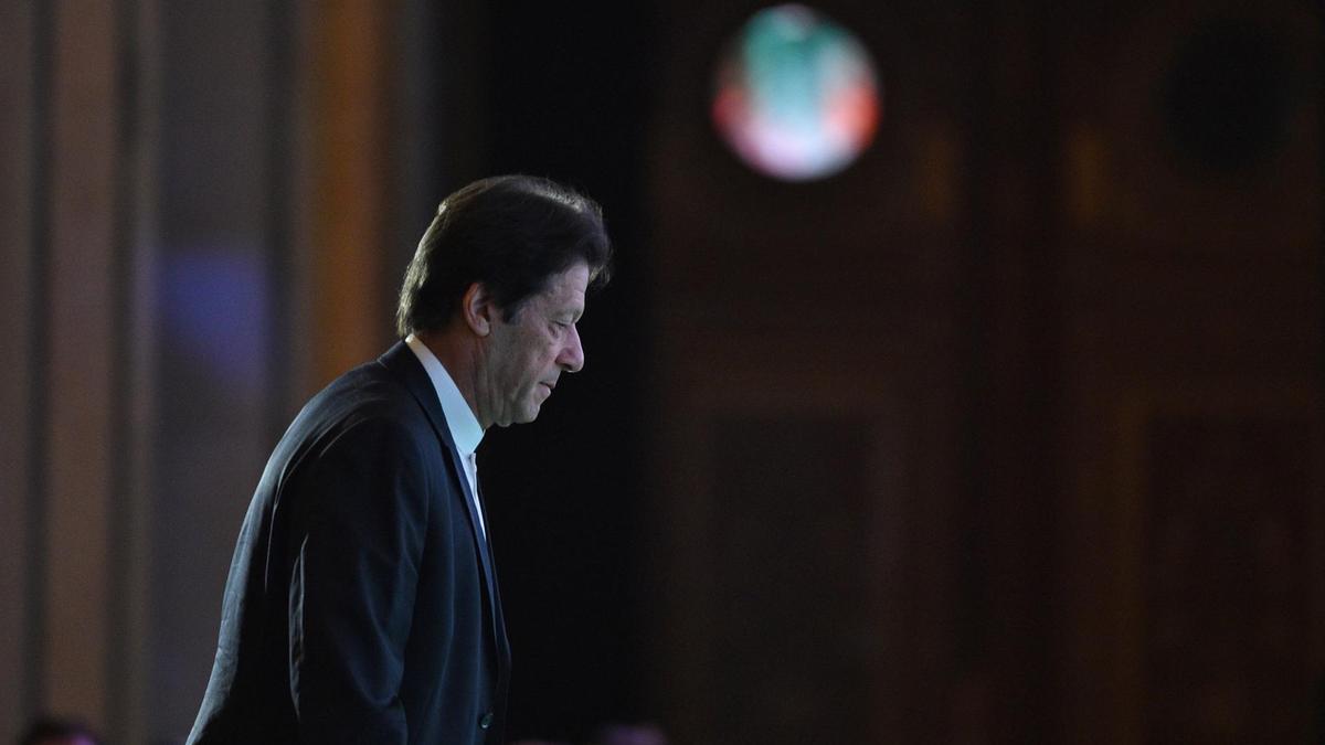 In this October 23, 2018 file photo, Pakistan’s Prime Minister Imran Khan arrives to attend the opening ceremony of the Future Investment Initiative conference in Riyadh, Saudia Arabia. (AFP)