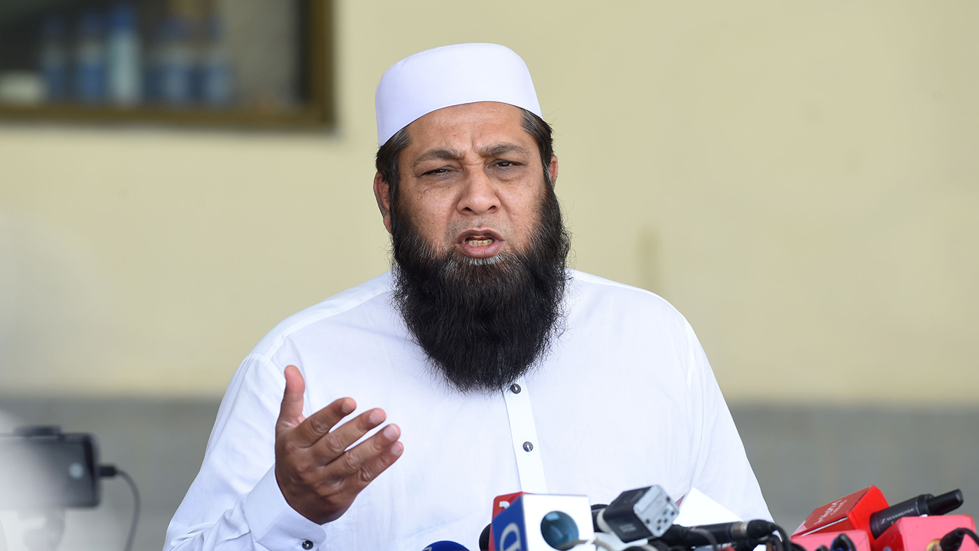 In this file photo, Inzamam-ul-Haq gestures during a media briefing in Lahore on April 15, 2018. (AFP)