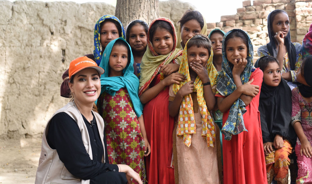 Pakistani actress Mehwish Hayat says one of the reasons for her to join global charity Penny Appeal is that she will be able to raise funds to rebuild 5 schools in Sukkur city in the Pakistani province of Sindh. (Photo courtesy: Penny Appeal)