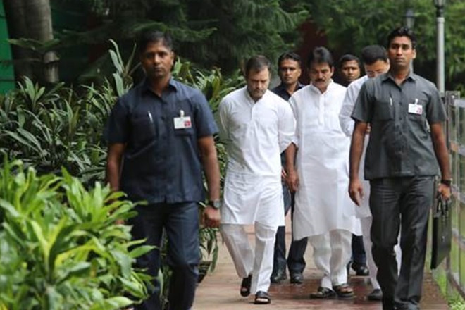 Rahul Gandhi’s visit came days after Governor Satya Pal Malik ‘invited’ him to the state via Twitter. (Express Photo/File)