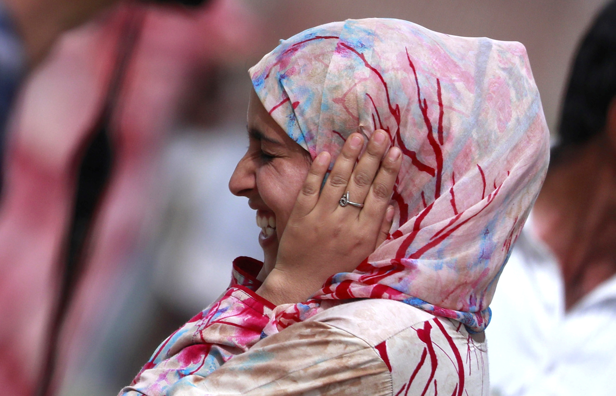 In this photo taken on 30th Aug 2019, a Kashmiri girl reacts as a teargas shell fired by Indian security forces explodes during clashes after scrapping of the special constitutional status for Kashmir by the Indian government, in Srinagar. (Reuters)