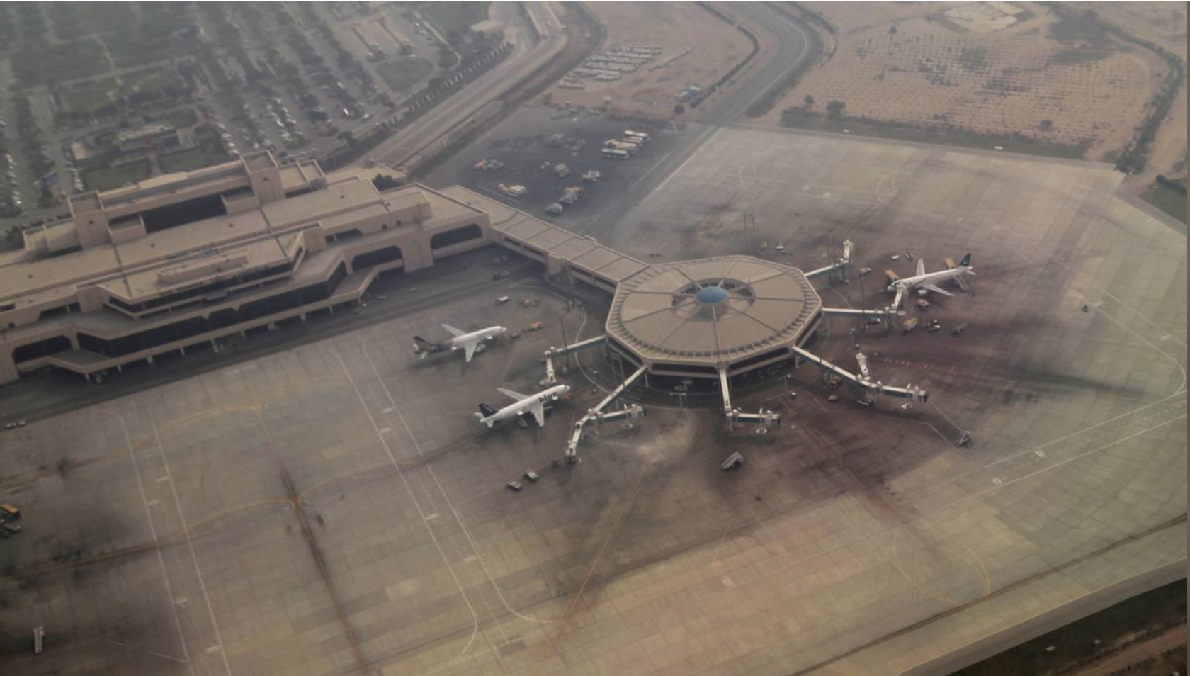 An arial view of the airplane hub at the airport in Karachi, Pakistan February 3, 2017. ( REUTERS/File )