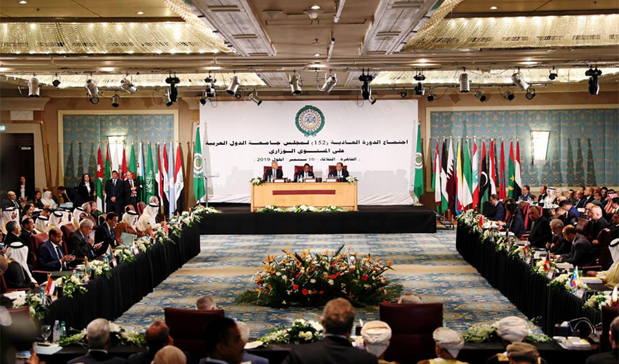 Arab foreign ministers and delegation members attend the annual Arab League meeting in Cairo, Egypt September 10, 2019. (REUTERS/Mohamed Abd El Ghan)
