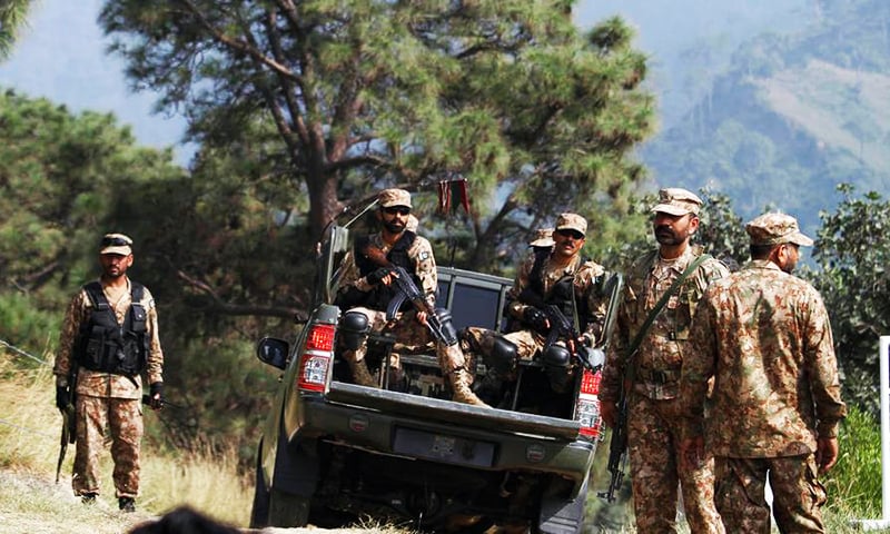 Pakistan Army soldiers patrol on the Line of Control. (AP/ File)