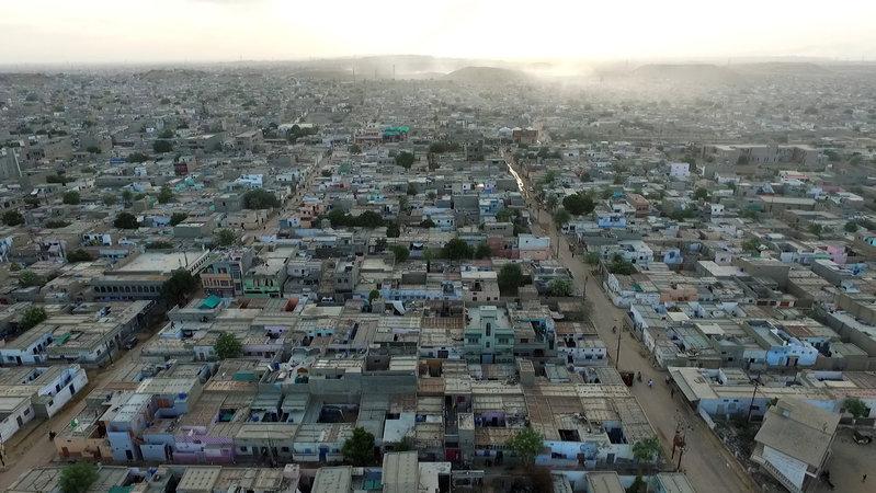 An aerial view of Orangi town, Karachi August 26, 2016. (File/ reuters)