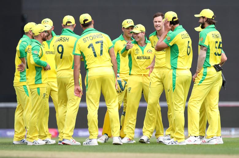 Australian cricket team in warm-up match against England in WC 2019, May 25, 2019. (Reuters)