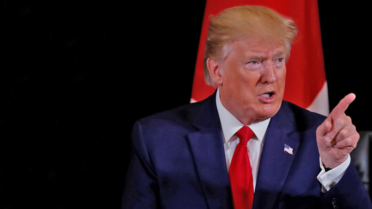 US President Donald Trump speaks during a bilateral meeting with Japan's Prime Minister Shinzo Abe on the sidelines of the 74th session of the United Nations General Assembly (UNGA) in New York City, New York, US, Sept. 25, 2019. (REUTERS)