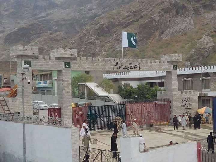 In this June 15, 2019 file photo, Khasadar personnel can be seen at the Torkham border crossing between Pakistan and Afghanistan. (Photo: Custom Clearing Agent Association Torkham)