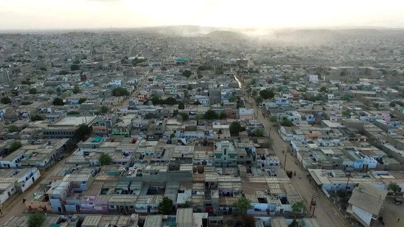 An aerial view of Orangi town, Karachi August 26, 2016. (File/ reuters)