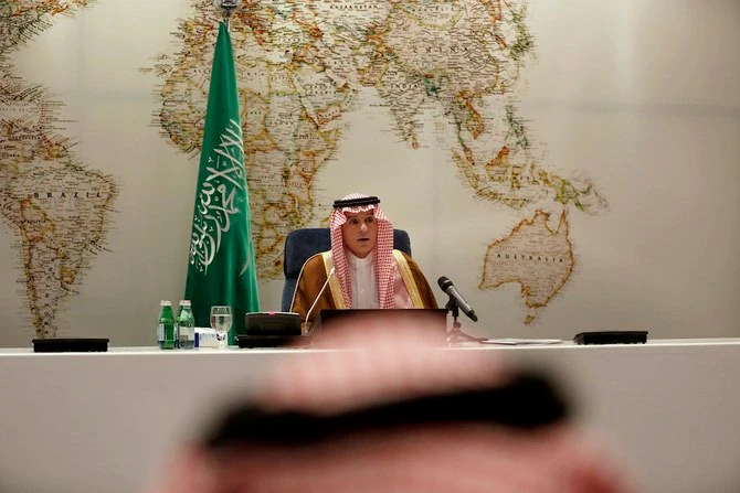 Saudi Arabian minister of state for foreign affairs Adel Al-Jubeir said on Saturday Iran bore responsibility for the attacks on Saudi Aramco. (AP)