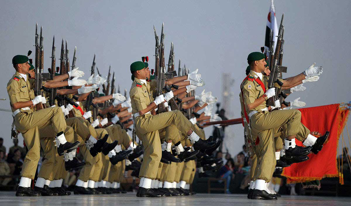 The passing out parade of 138th Pakistan Military Academy Long Course, 57th Integrated Course, 30th Technical Graduate Course and Grade 37 commissioned officers at Kakul Academy in Abbottabad on Oct. 13, 2018. (AFP/File)
