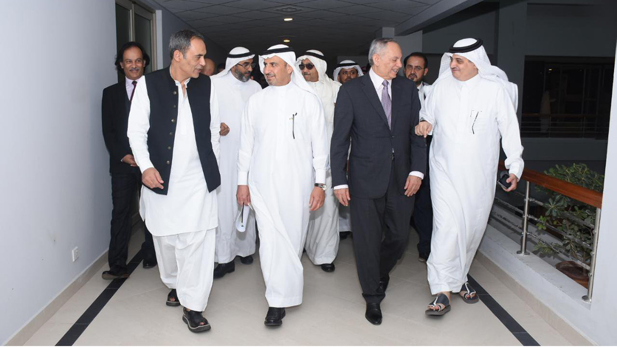 In this file photo, Saudi Deputy Minister of Energy, Industry and Mineral Resources Khalid bin Saleh Al-Mudaifer hold talks with Pakistan official in Islamabad on Sept. 6, 2019. (Photo Courtesy – Saudi Embassy)