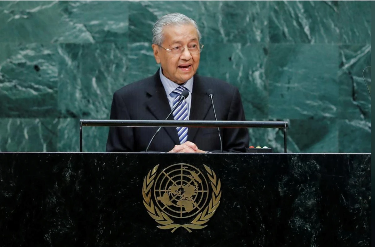 Malaysian Prime Minister Mahathir Mohamad addresses the 74th session of the United Nations General Assembly at U.N. headquarters in New York City, New York, U.S., September 27, 2019. (REUTERS/FILE )