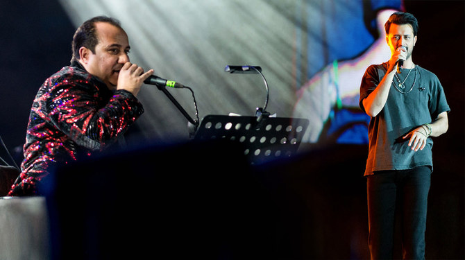 Pakistani singers Atif Aslam and Rahat Fateh Ali Khan performed in Riyadh on Oct. 25, 2019, as part of the Riyadh Season. (Photo courtesy: Supplied)