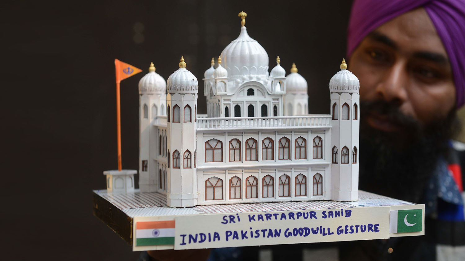 The new crossing point, is about 120 km north of the Pakistani city of Lahore and will be used by Sikh pilgrims coming from India on a visa-free basis to visit holy sites in Pakistan. (AFP)