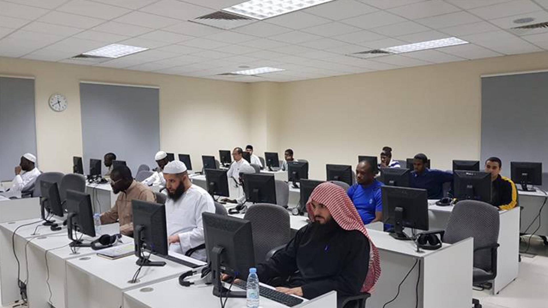 Students undertaking preparatory year building test of bacheloar program in Islamic University Madinah. (Photo Courtesy: IIUI Madinah)