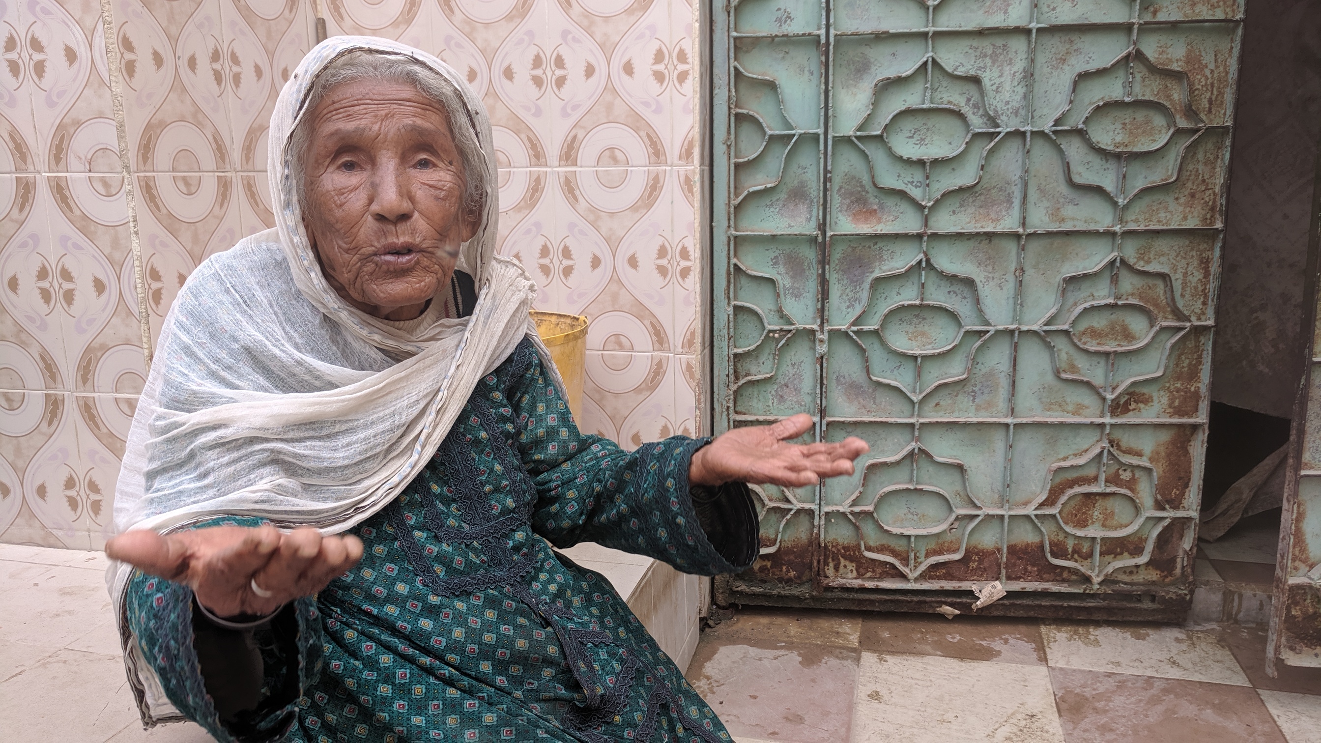 Fatima Baloch, a long serving woman guard at Mama Bath, says she has witnessed patients healing in the baths during her 55 years in service. Nov 23, 2019 (AN Photo)
