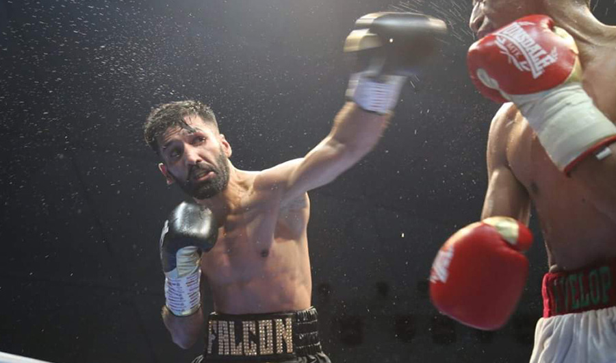 Pakistani boxer Muhammad Waseem, known as the Falcon aiming to knock out Mexico’s Ganigan López on Nov. 22, 2019. (Photo Courtesy: Social Media)