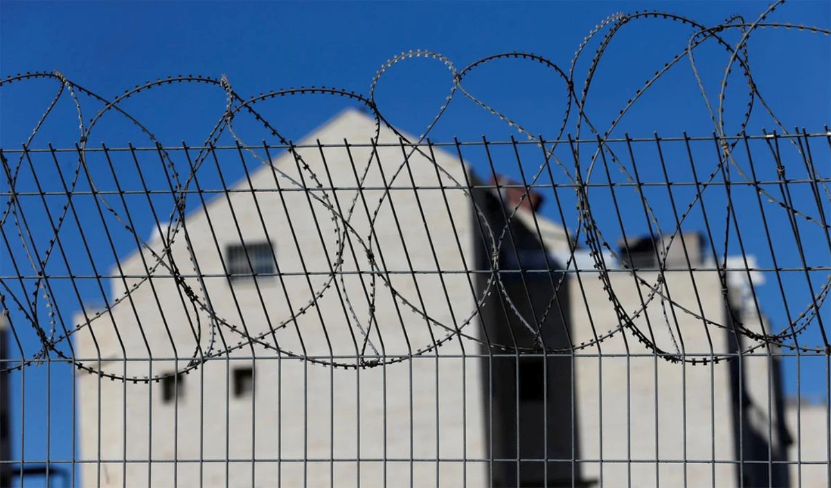 A fence is seen at the Jewish settlement of Kiryat Arba in Hebron, in the Israeli-occupied West Bank on Nov. 19, 2019. (REUTERS)