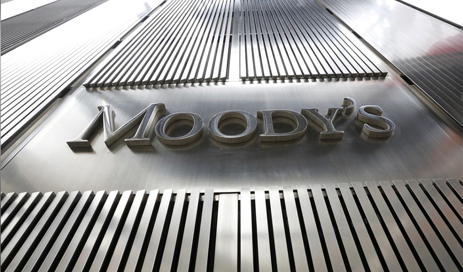 A Moody's sign is displayed on 7 World Trade Center, the company's corporate headquarters in New York, February 6, 2013. (File Photo by Reuters)