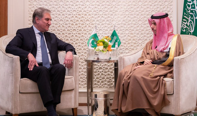 Saudi Foreign Minister Prince Farhan bin Abdullah holds talks with Pakistan’s Foreign Minister Shah Mehmood Qureshi in Riyadh on December 11, 2019. (Photo Courtesy: Pakistan’s Foreign Ministry)