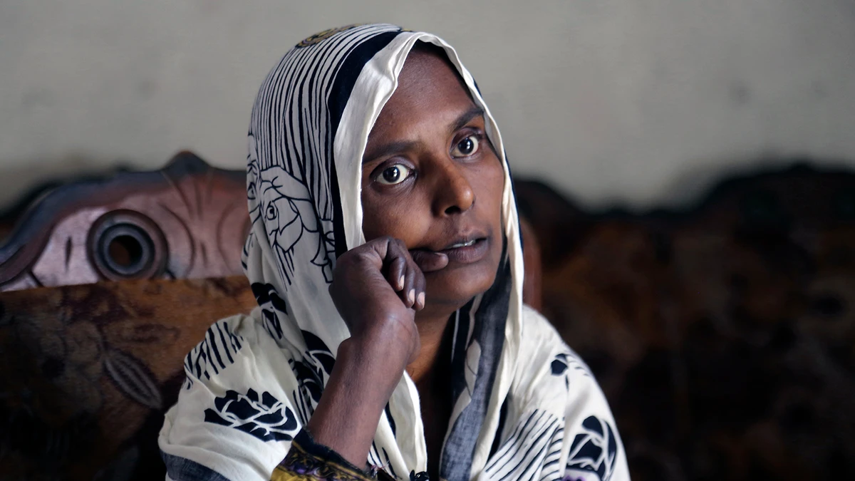 Pakistani Christian woman Samiya David talks to the Associated Press in Gujranwala on April 14, 2019. (AP/File)