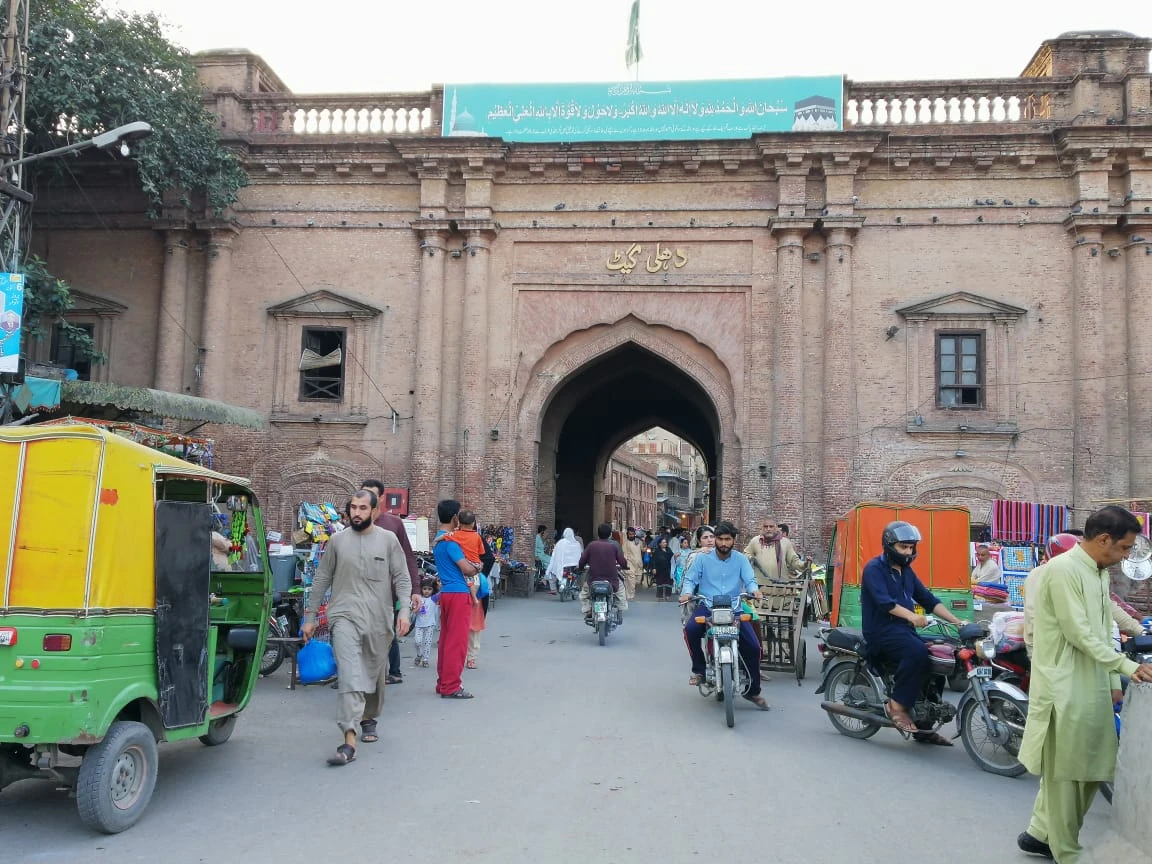 Delhi gate, one of Lahore's most famous gates, still shows signs of some of its old grandeur. (AN Photo)