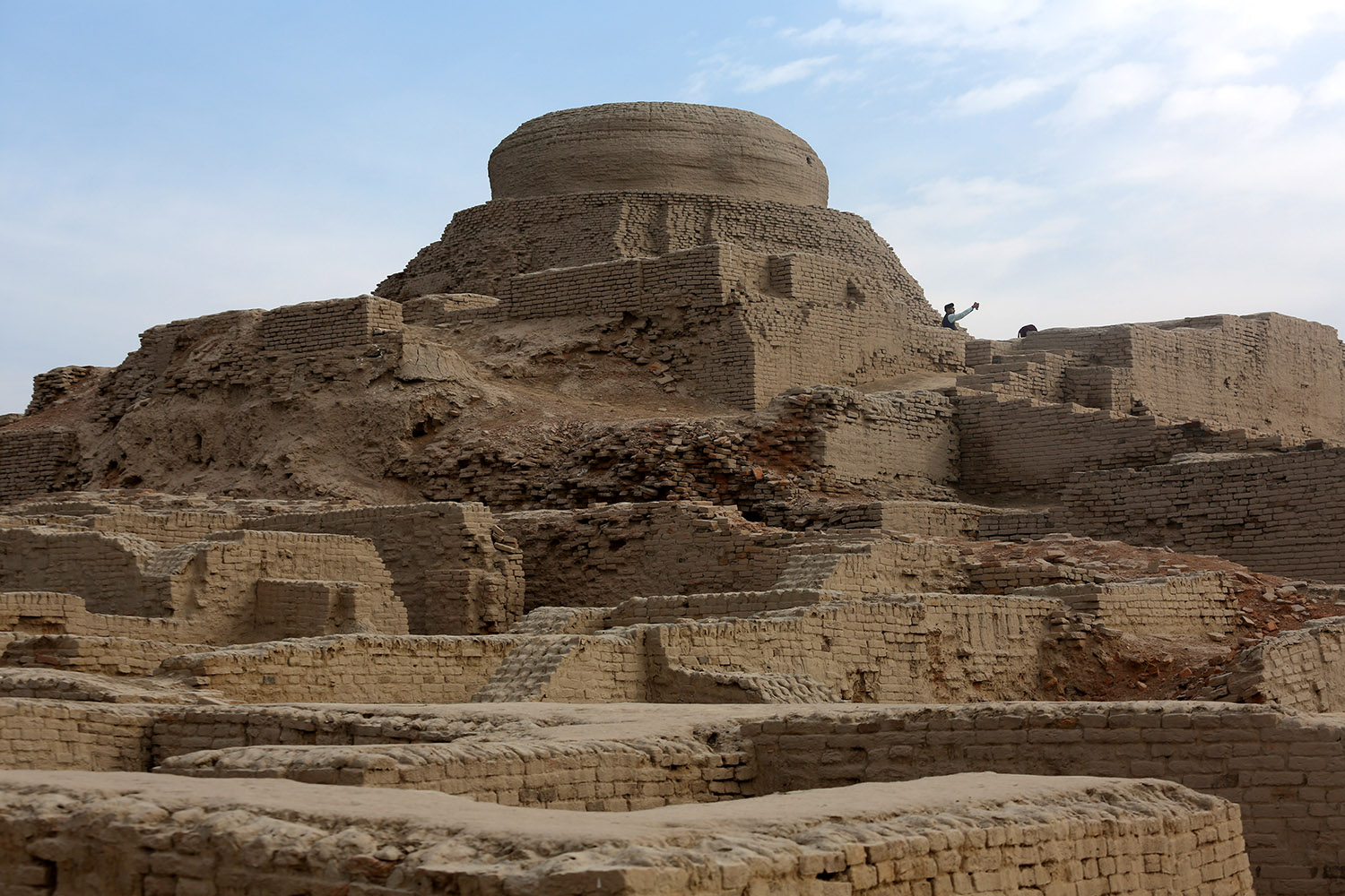 Mohenjo Daro, an ancient city in the southern Sindh province of Pakistan is considered the center of the 5,000 year old Indus civilization. (AN photo by SA Babar)