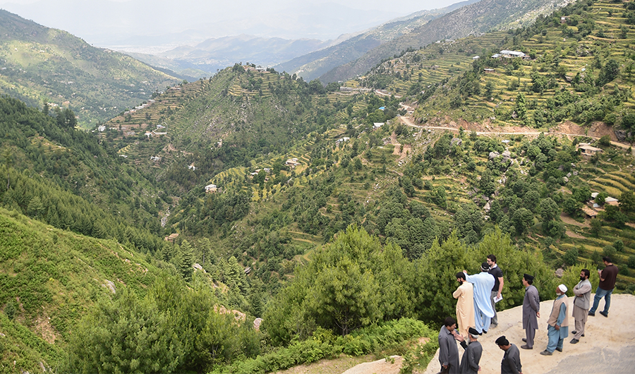 The Swat Valley forests in northern Pakistan are seen in this picture taken on May 18, 2018. (AFP)