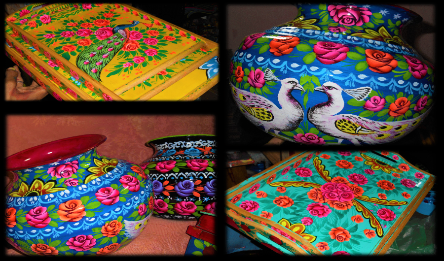 Shahzad Hussain's truck art on everyday objects. (AN photo)