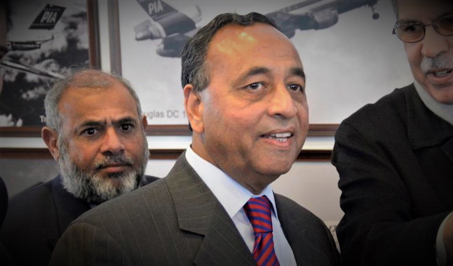 Shujaat Azeem is seen in this photo taken during his visit to the PIA's training center in Swat on Feb. 24, 2015. (Photo courtesy: social media)
