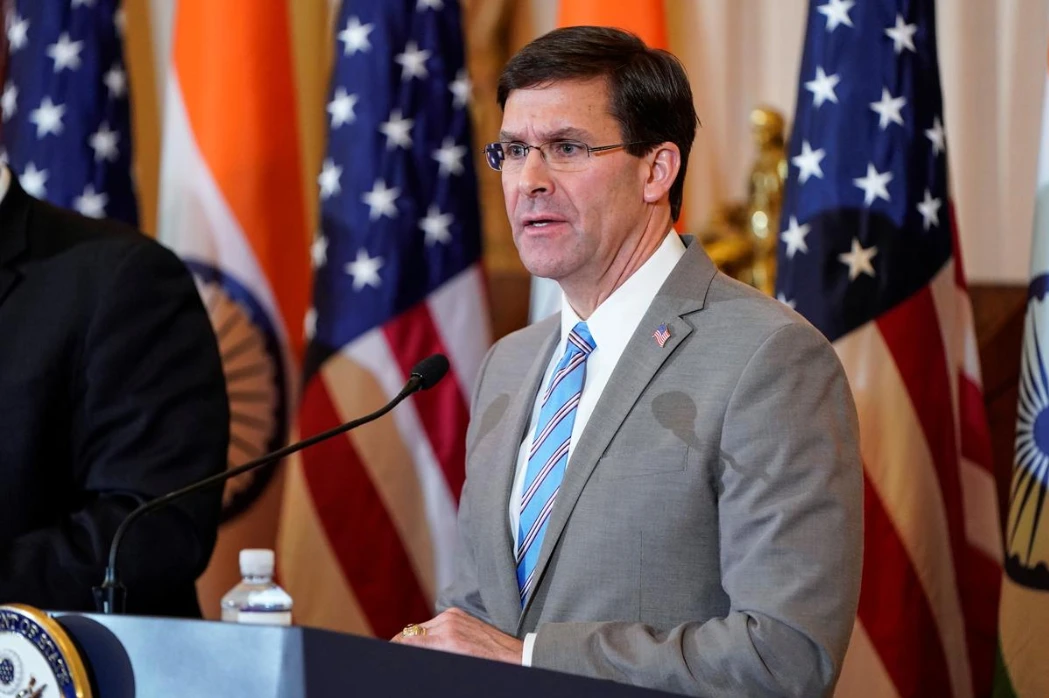 U.S. Defense Secretary Mark Esper speaks to the media after the 2019 U.S.-India 2+2 Ministerial Dialogue at the State Department in Washington, U.S., December 18, 2019. (Reuters/ File Photo)