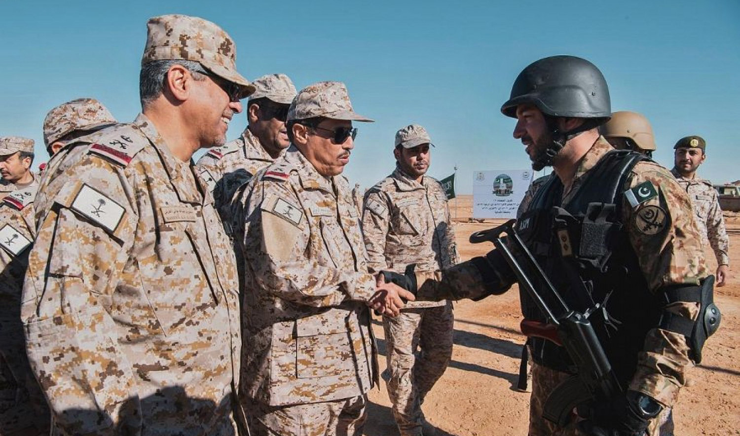 Pakistani and Saudi troops start joint counterterrorism drills in Hafar Al-Batin, Saudi Arabia, Feb. 13, 2020. (SPA)