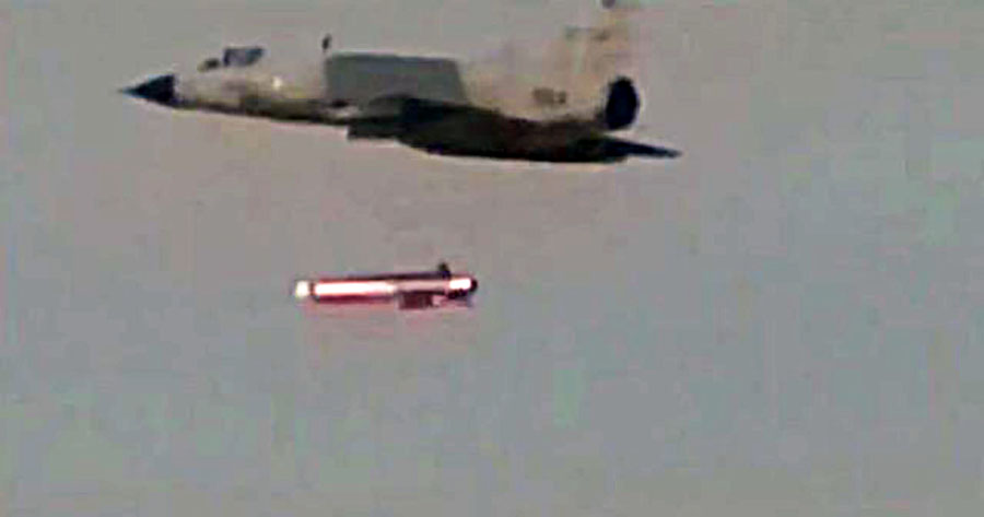 Screengrab taken from a video released by the Associated Press of Pakistan (APP).