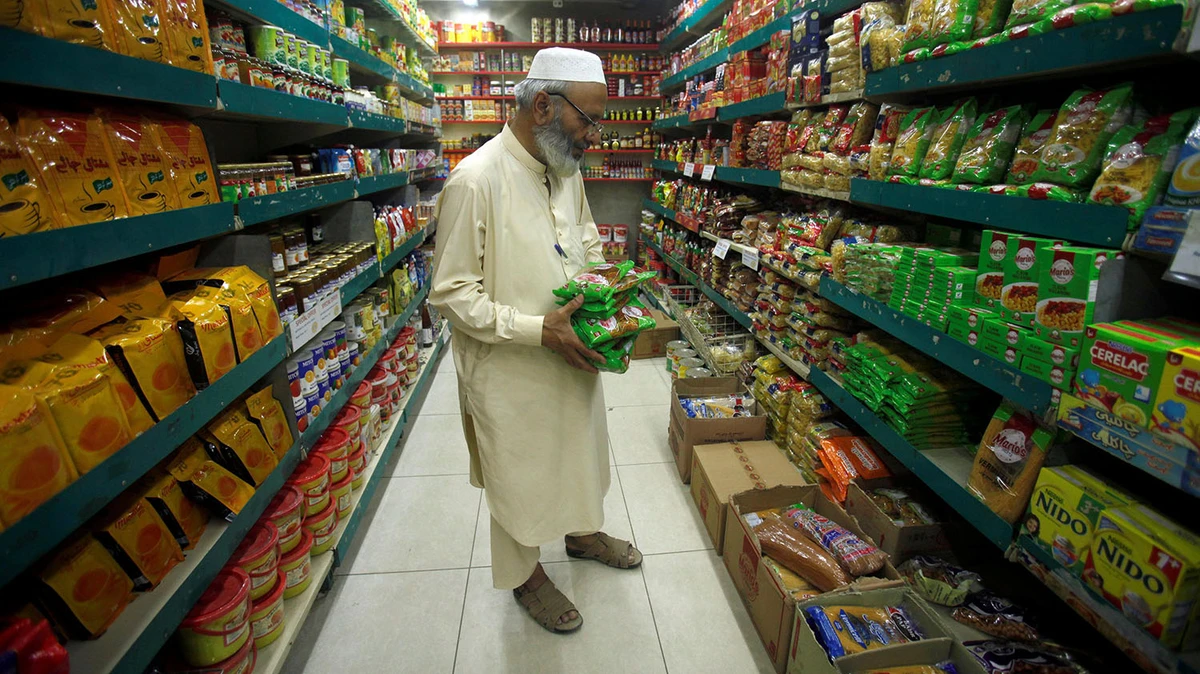 In this April 27, 2018 file photo, a man shops for grocery items at a store in Peshawar. (REUTERS)