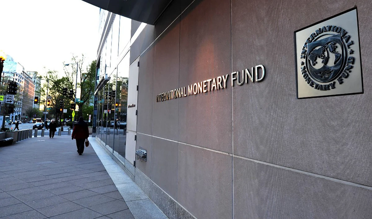 In this file photo, the International Monetary Fund (IMF) building sign is viewed in Washington DC on April 5, 2016. (AFP)