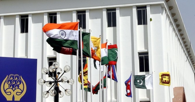File photo of flags of SAARC nations. (Reuters)