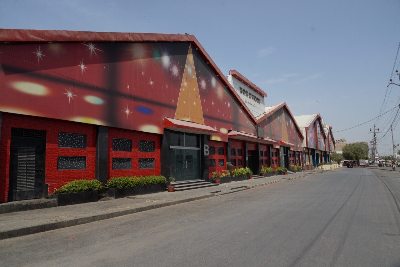 Marriage halls are closed after government’s announcement of lockdown in Pakistan’s seaside metropolis Karachi, where the country’s first coronavirus case was reported in the last week of February. Photo; March 23, 2020 (AN Photo by S.A. Babar)